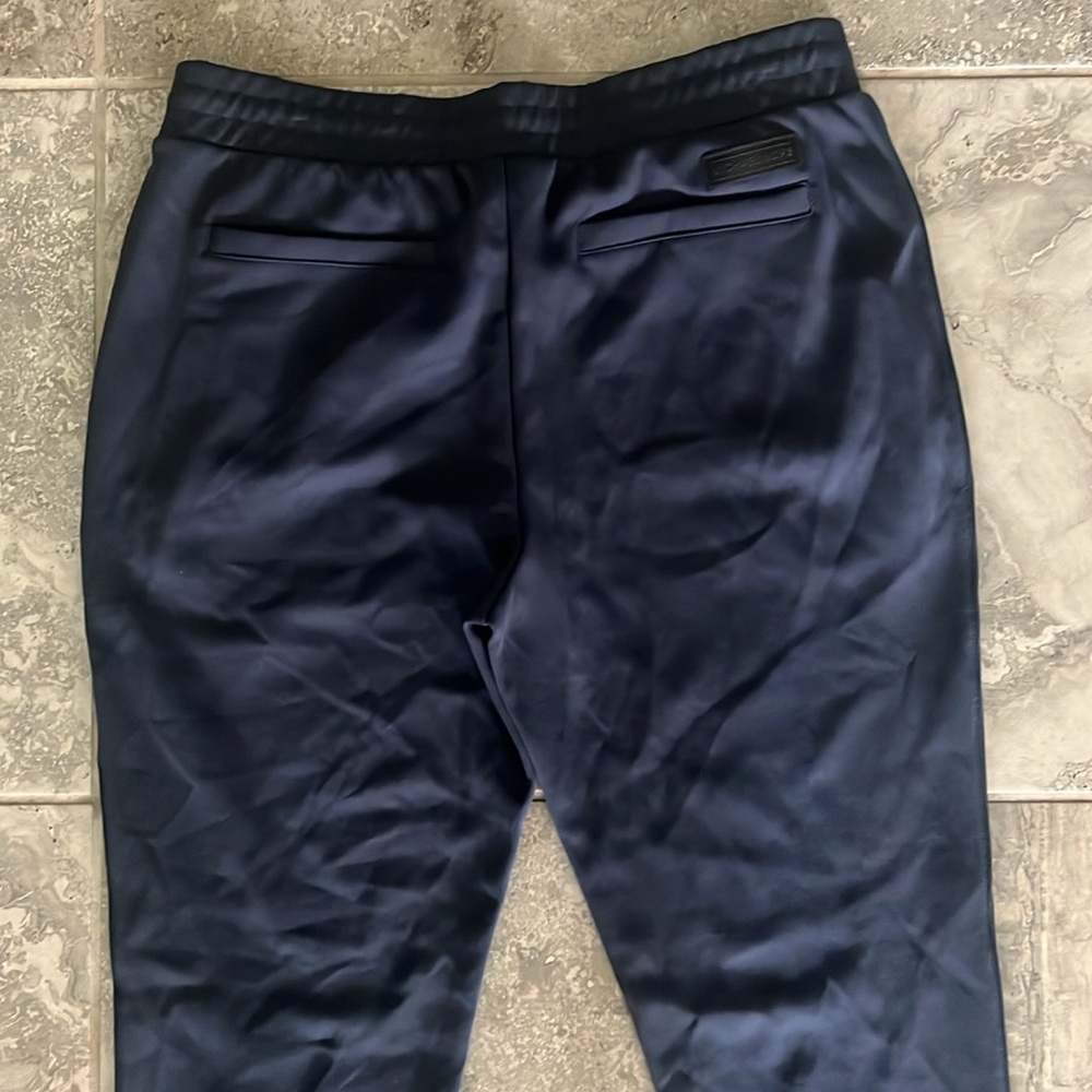 Michael Kors Mixed Media Track Pants in Midnight Blue, NWT, Size L - Picture 6 of 10